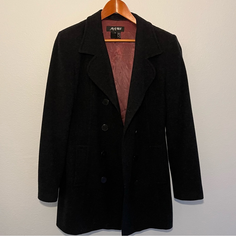 MANU | VINTAGE CASHMERE WOOL COAT | SIZE 10